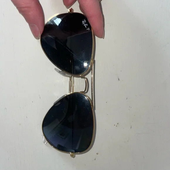 Ray-Ban | Accessories | Rayban Gold And Black Aviator  display picture 2